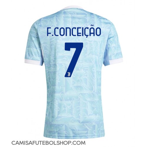 Camisa de time de futebol Juventus Francisco Conceicao #7 Replicas 2º Equipamento 2025-26 Manga Curta